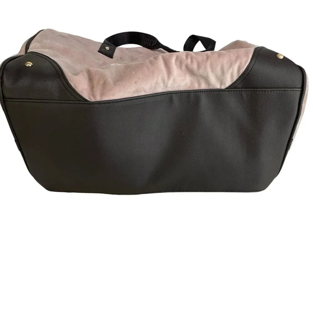 Juicy Couture pink and brown travel bag